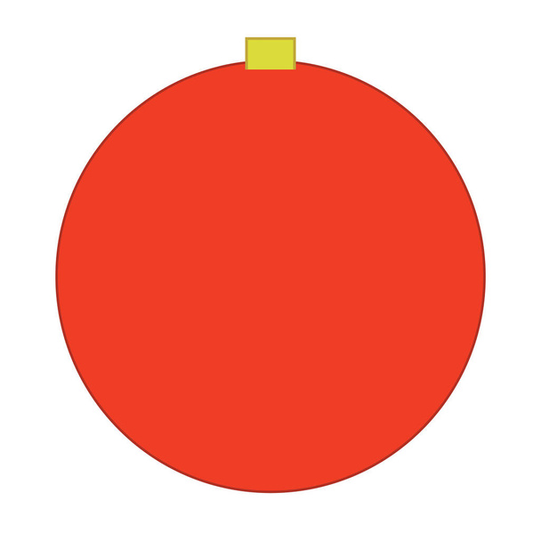 Eine grafische Illustration einer Christbaumkugel zur Verwendung als Symbol, Logo oder Webdekoration - Foto, Bild