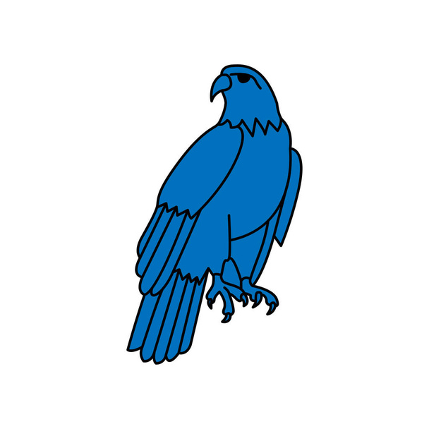 Ilustración Gráfico vectorial del logotipo de la nube de escudo de águila - Vector, imagen