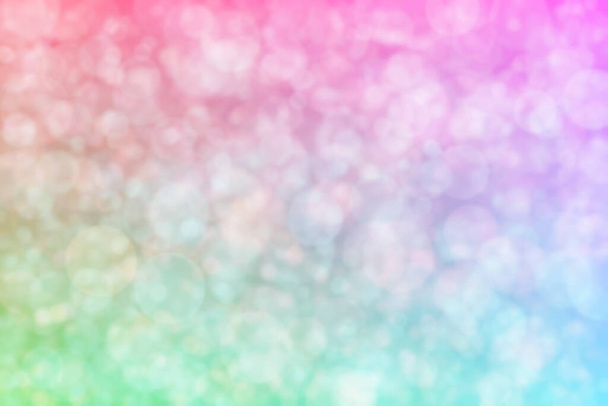 rosa und blau abstrakten defokussierten Hintergrund mit kreisförmigen Bokeh-Flecken - Foto, Bild