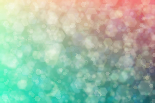 Harmonic gradient with transitions of cold and warm colors and bokeh. Abstract background - Photo, Image