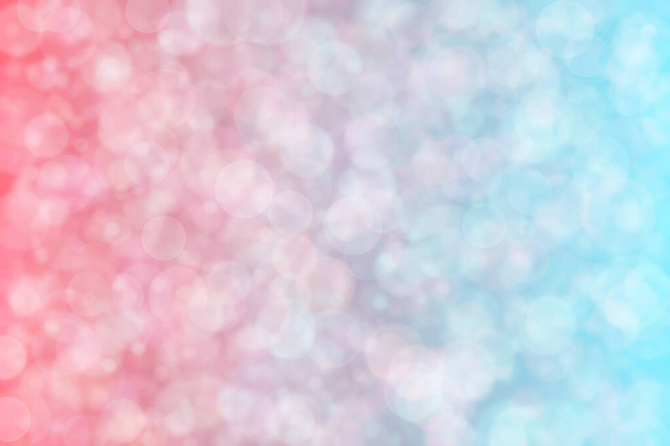 Veelkleurige gradiënt abstracte achtergrond. Bokeh lichten op roze, blauw en de mengsels daarvan  - Foto, afbeelding