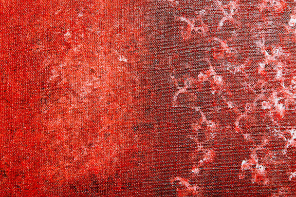 abstract creative background: white and red blurred stains of colored primer when toning the canvas, temporary object.  - Foto, Imagen