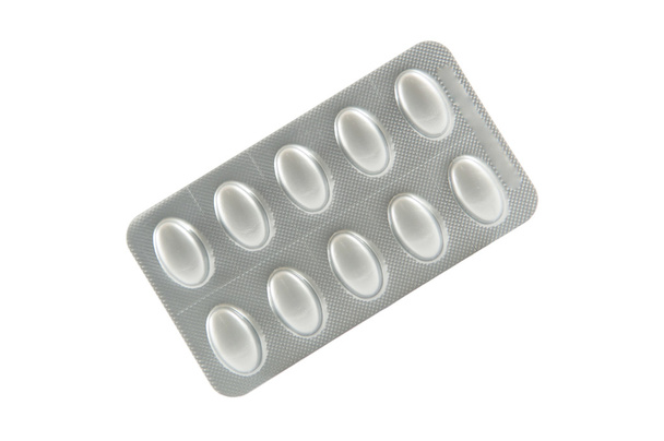 Silver aluminum blister pack - Photo, Image