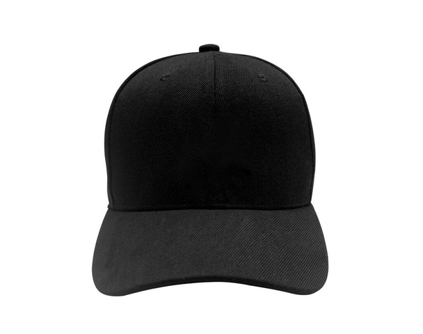 Black cap isolated on white background - Photo, Image