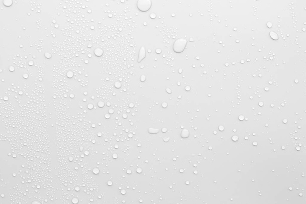 Water droplets on a gray background - Photo, Image