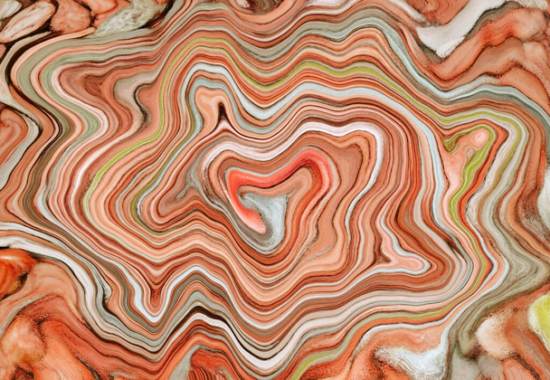 Illustration de couches de pierres précieuses orange dégradées pour un fond abstrait - Photo, image