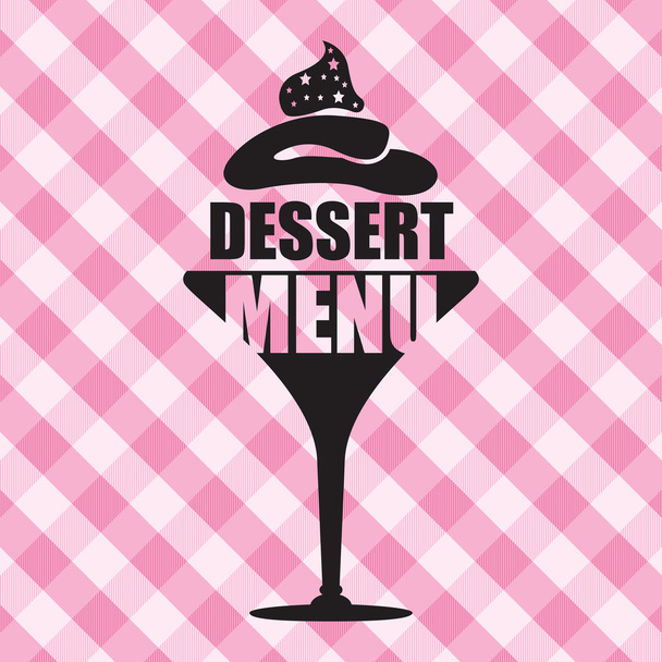 Dessert menu background - Vector, imagen