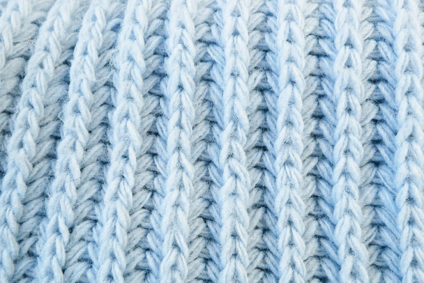Dettagli di tessuto di lana lavorato a maglia. sfondo tessile. Tessuto di lana, Tessuto di lana lavorato a maglia, Tessuto morbido peloso. Primo piano - Foto, immagini