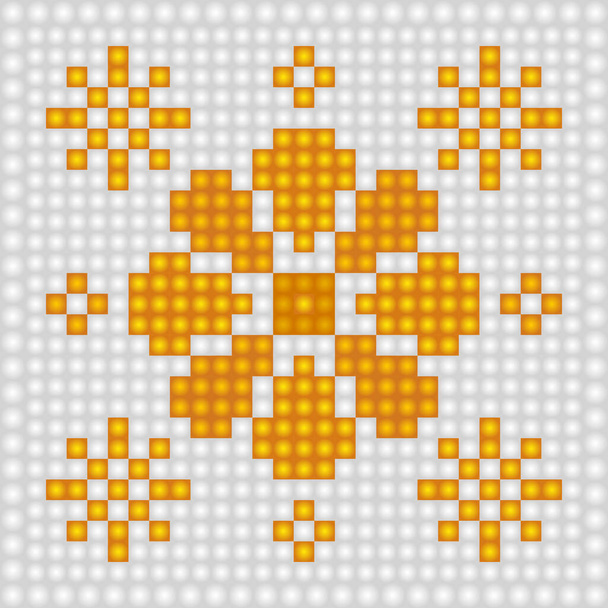 Geometrical seamless knitting scheme pattern background  - Вектор,изображение