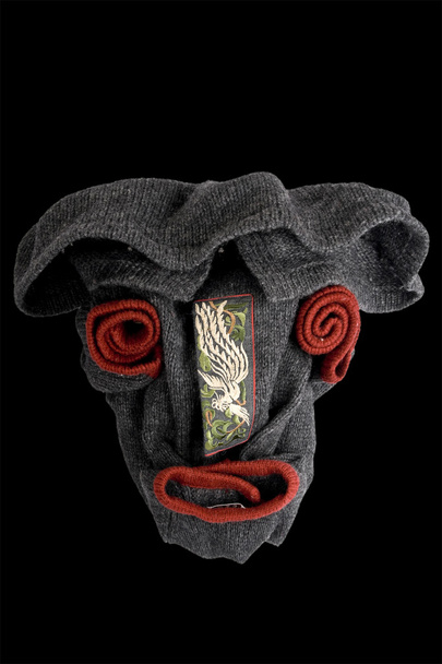 Sweater Creative human skull on the black background - Foto, Imagen