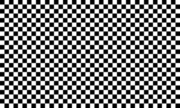 Black and white checkered texture vector background for car racing or championship. 40 by 24 tile pattern. - Vector, Image
