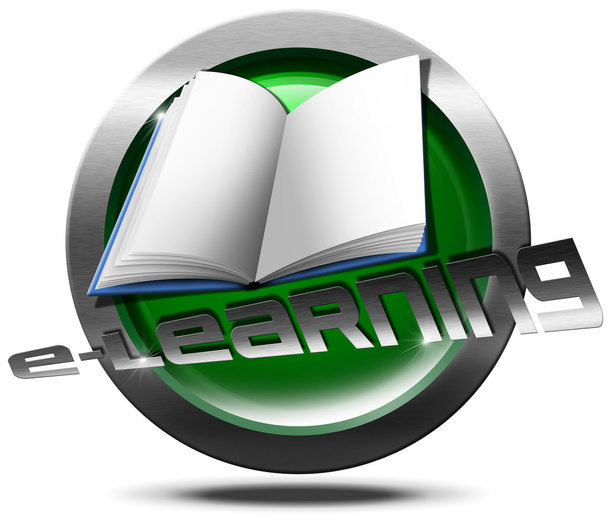 Az E-learning ikon - Fotó, kép