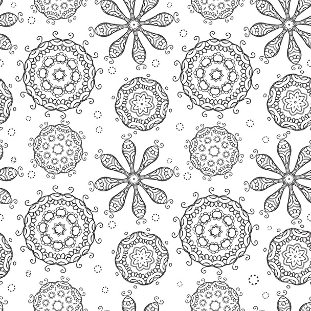 Vintage seamless pattern for your design - Vector, afbeelding