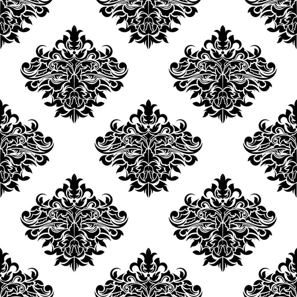 Seamless pattern with retro ornament antique style. Good for mural wallpaper, fabric, postcards and printing. Vector illustration. - Vecteur, image
