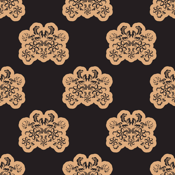 Seamless pattern with retro ornament antique style. Vector illustration. - Vector, Image
