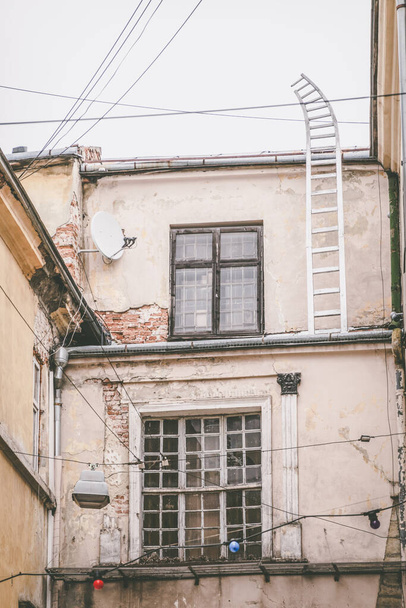 Όμορφοι δρόμοι και τα σπίτια του Lviv - Φωτογραφία, εικόνα