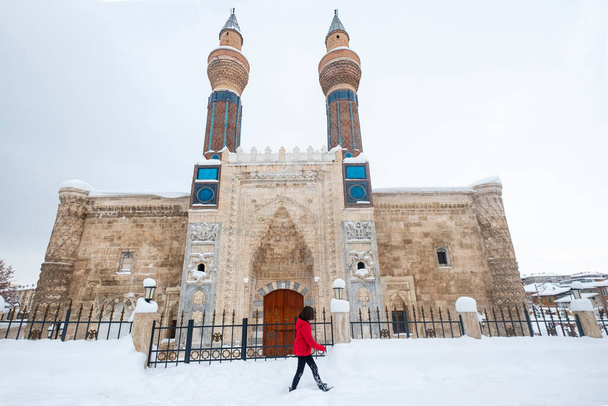 gok medrese mesquita em sivas na Turquia - Foto, Imagem