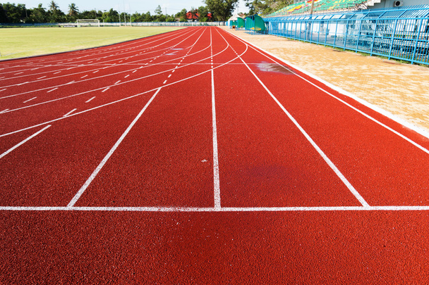 Running track  in the morning. - Photo, Image