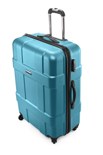 Suitcase with opened handle - Фото, изображение