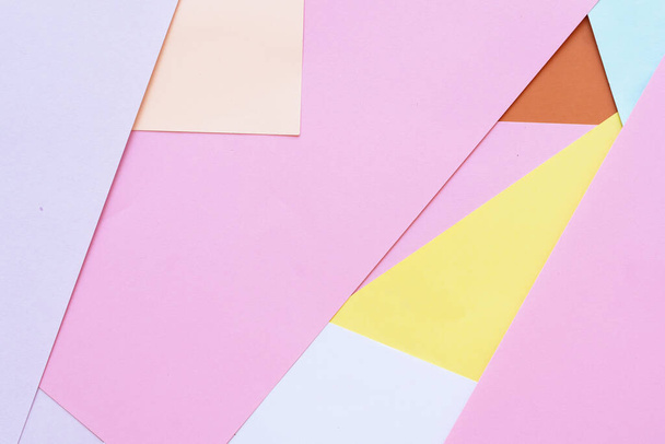 abstract gekleurd papier achtergrond pastel toon behang - Foto, afbeelding