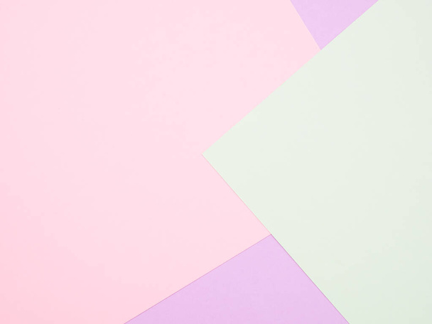 Gekleurd papier Minimale vormen geometrische achtergrond materiaal ontwerp - Foto, afbeelding