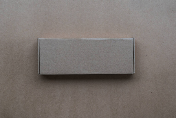 caja marrón conjunto de negocios de papel - Foto, imagen