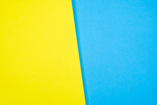 abstraktní barevný papír modrá žlutá pozadí - Fotografie, Obrázek