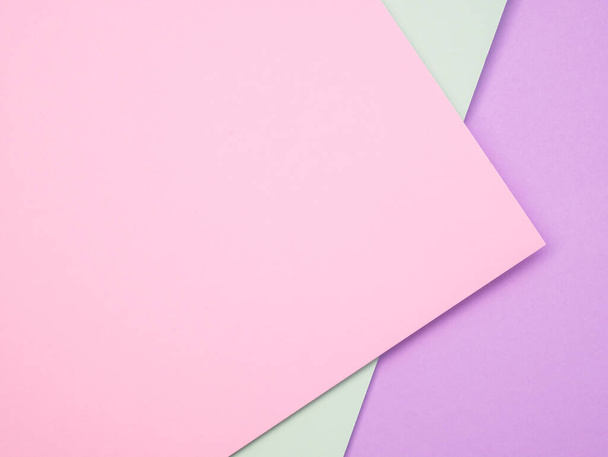 Colored paper Minimal shapes geometric background material design - Photo, Image