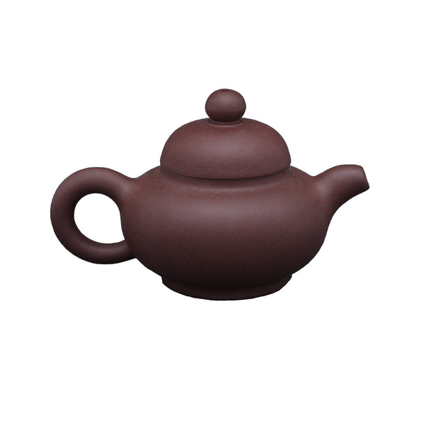 Traditional clayware chinese tea ceremony tea pot on white background - Photo, Image