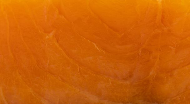 Background, texture of lightly salted salmon fillet, seafood macro. - Photo, Image