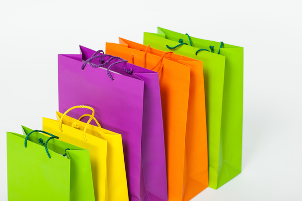 Multicolored shopping bags - 写真・画像
