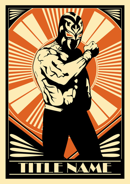 lutador mexicano
 - Vetor, Imagem