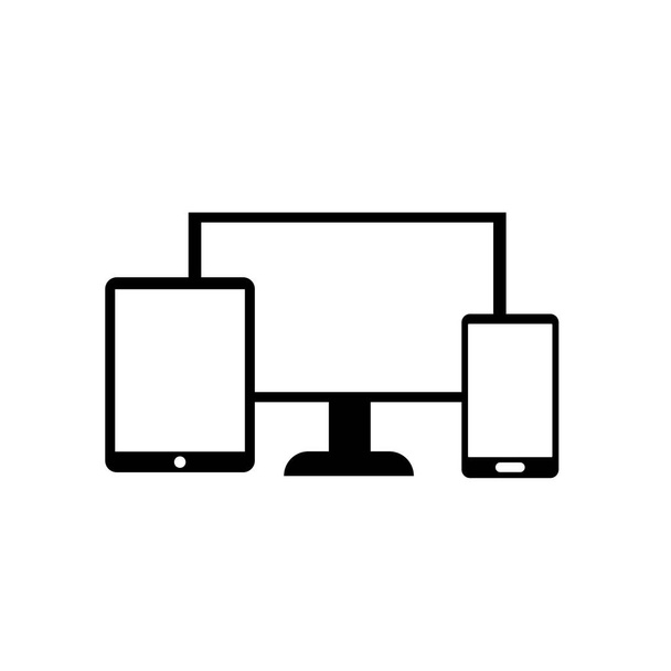 devices icon. illustration on white background - Photo, Image