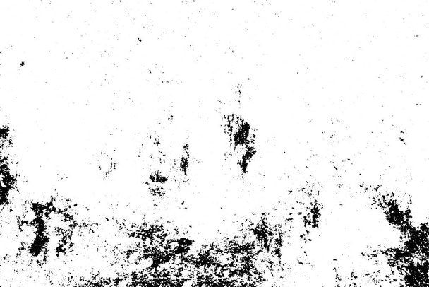 Vector Grunge Textur verstörte Overlay-Effekt. Schwarz-weiß abstrakter Hintergrund. - Vektor, Bild