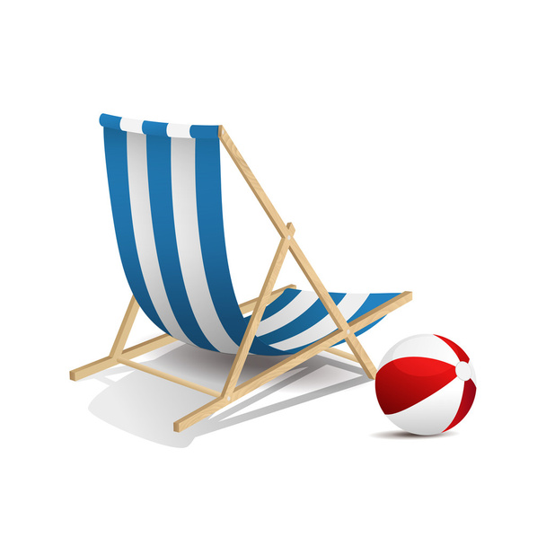 Beach chair - Vettoriali, immagini