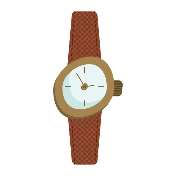 wristwatch clock accessory - Wektor, obraz