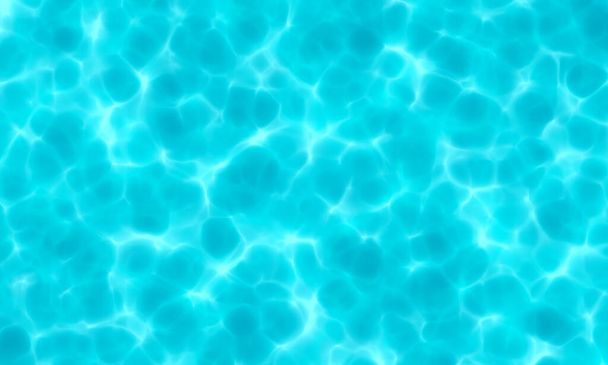 Blue white color water in swimming pool texture background. Use for design summer holiday concept.  - Photo, Image