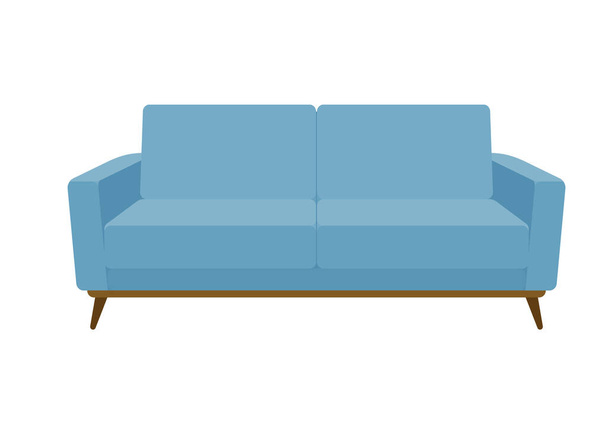 Two-seat sofa.Vector illustration that is easy to edit. - Wektor, obraz