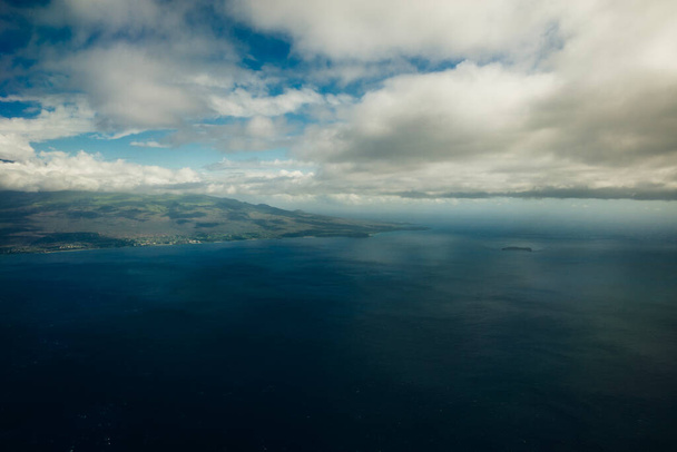 Beautiful Aerial View of Tropical Island Paradise Nature Scene of Maui Hawaii . High quality photo - Photo, Image