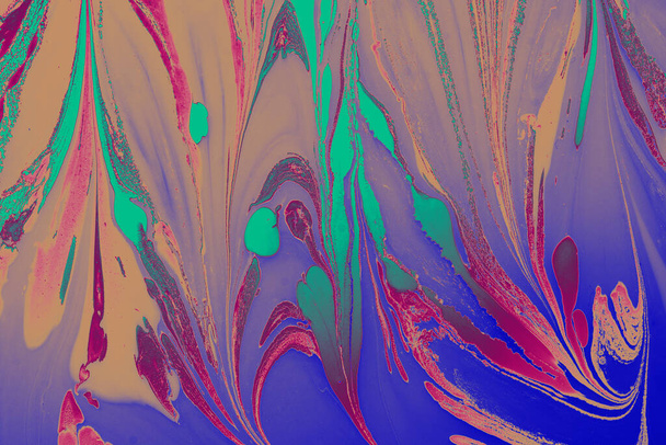 Абстрактный творческий рисунок мрамора для ткани, текстуры фона дизайна - Фото, изображение