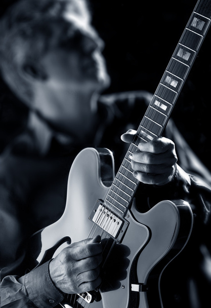 jazz-rock gitarzysta - Zdjęcie, obraz
