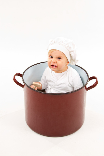 Baby inside a pot - Zdjęcie, obraz