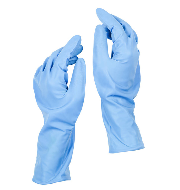 surgical gloves on white isolated background - Foto, afbeelding