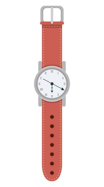 reloj de pulsera elegante - Vector, Imagen
