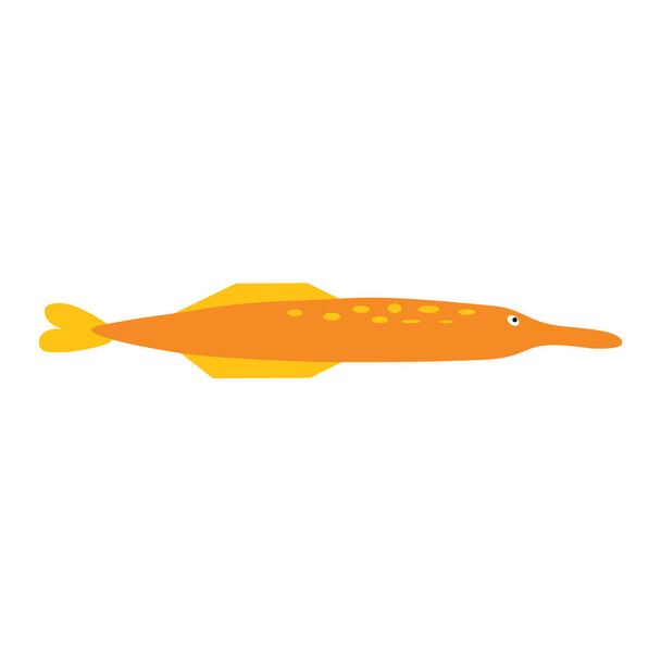 Морська риба на ізольованому тлі. Різноманітні популярні кольорові риби. Мила плоска векторна ілюстрація. Елемент або банер
. - Вектор, зображення