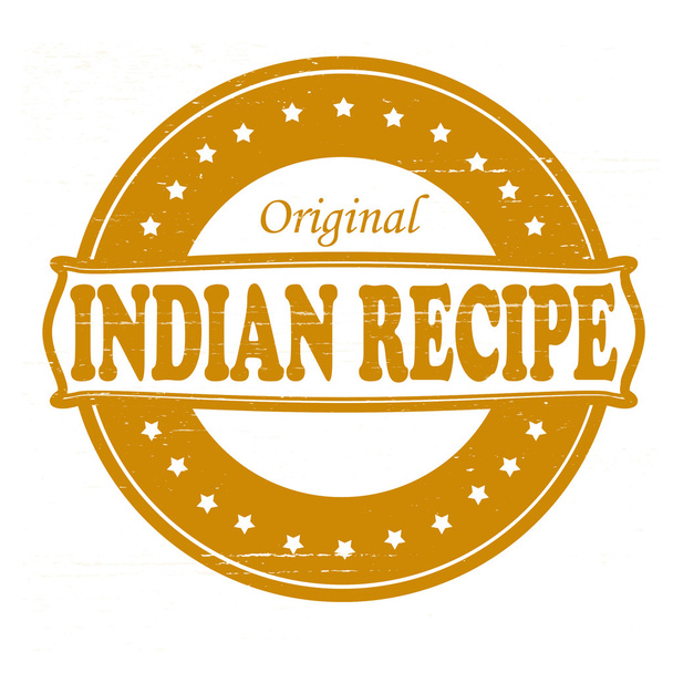 Indický recept - Vektor, obrázek