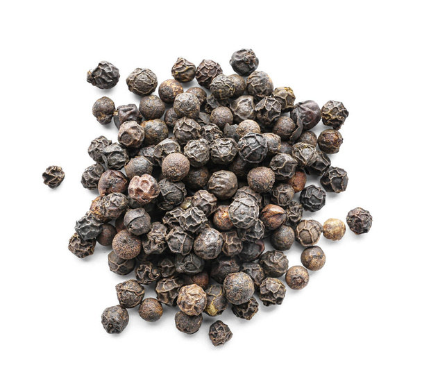 Heap of peppercorns on white background - Photo, Image