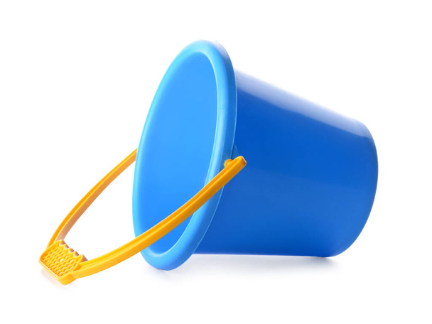 Toy bucket for children on white background - Photo, Image