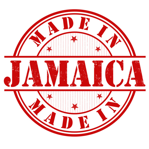 Jamaica bélyegző készült - Vektor, kép