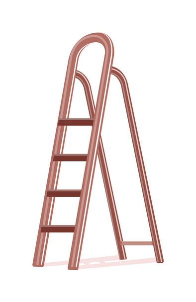 Ladder construction isolated on white background - Wektor, obraz